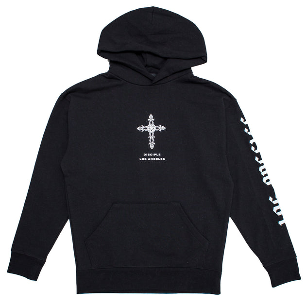 Supreme crest hoodie black sz L